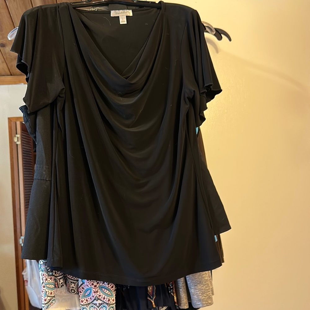 Woman’s black dress shirt